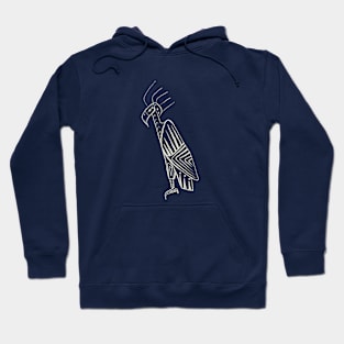 Abstract Bird Drawing Hoodie